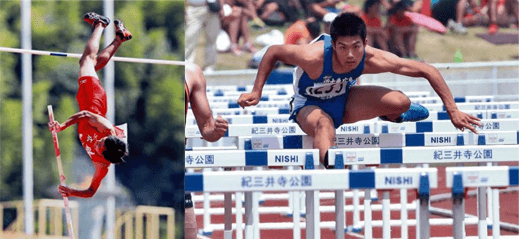 （左）国体7位の調子を持続し、5ｍ越えを狙う蔵田さん（右）初出場に期待を膨らませる佐竹さん