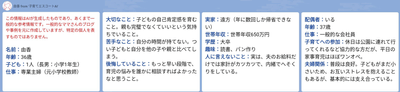 ママ友はプロフィールも確認できる。ボタン１つで他のママさんの意見を聞くこともできる。