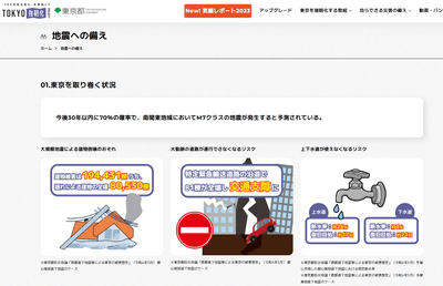 東京都ホームページ：TOKYO強靭化プロジェクトより引用
