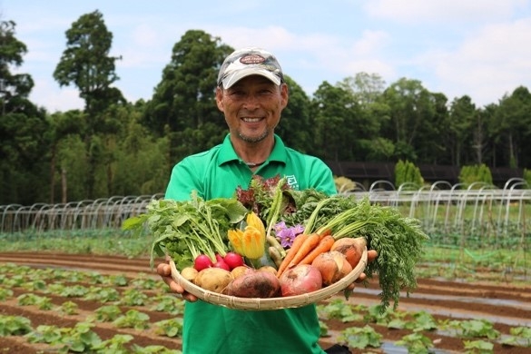 新鮮なお野菜をドライブスルーで受け取れます