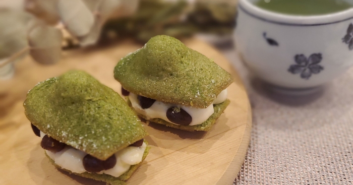 抹茶のあんバターサンド