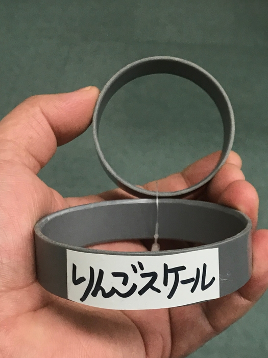 アイディアから手作りしたりんごスケール