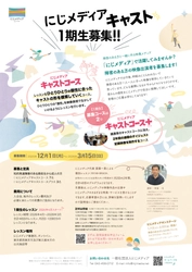 障害のある方が映像出演の活躍できる 「にじメディアキャスト1期生」を募集 (東京都西東京市・東久留米市など東京北多摩地域)