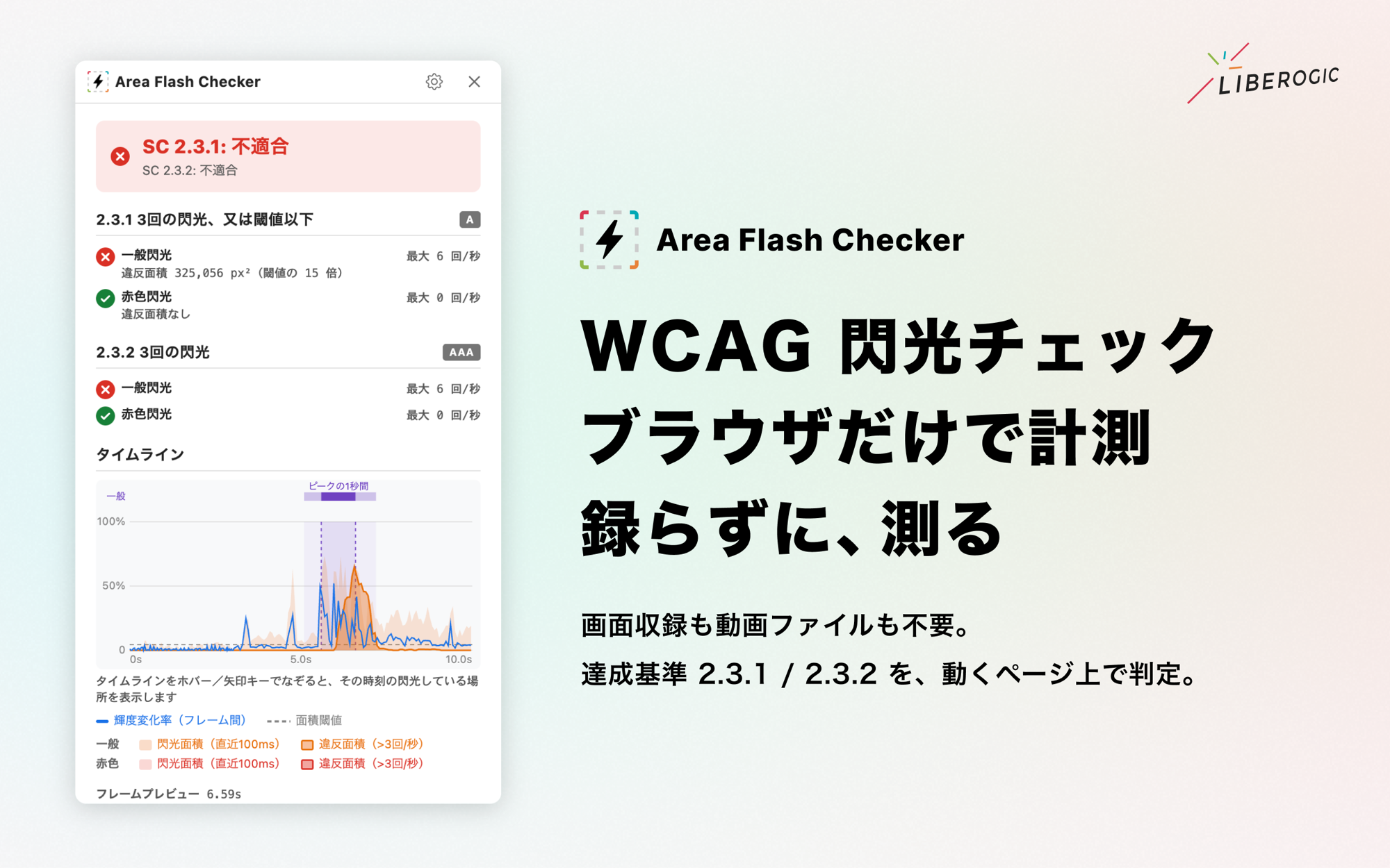 Webアクセシビリティの閃光チェックを支援する新ツール「Area Flash Checker」をリリース