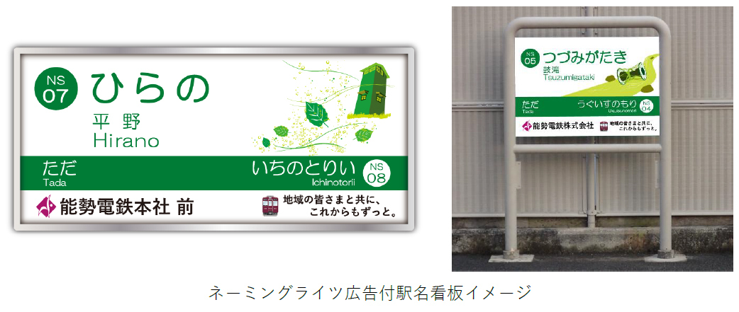 駅に愛称（副駅名）を付けて PR活動を強力サポート！～ 能勢電鉄線の