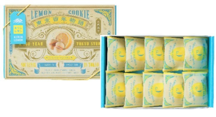 東京百年物語 キリンレモン サンドクッキー 10個入り ¥918(税込)