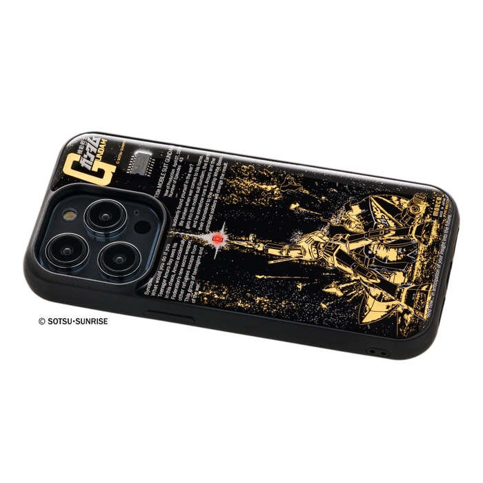 FLASH ガンダム ラストシューティング Ver. 基板アート iPhone 14Proケース ななめ
