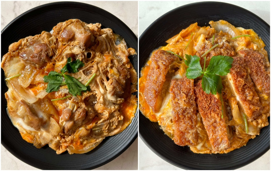 つくば鶏の親子丼／ローズポークのかつ丼