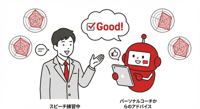 「プレゼンAI診断＆パーソナルコーチ」イメージ