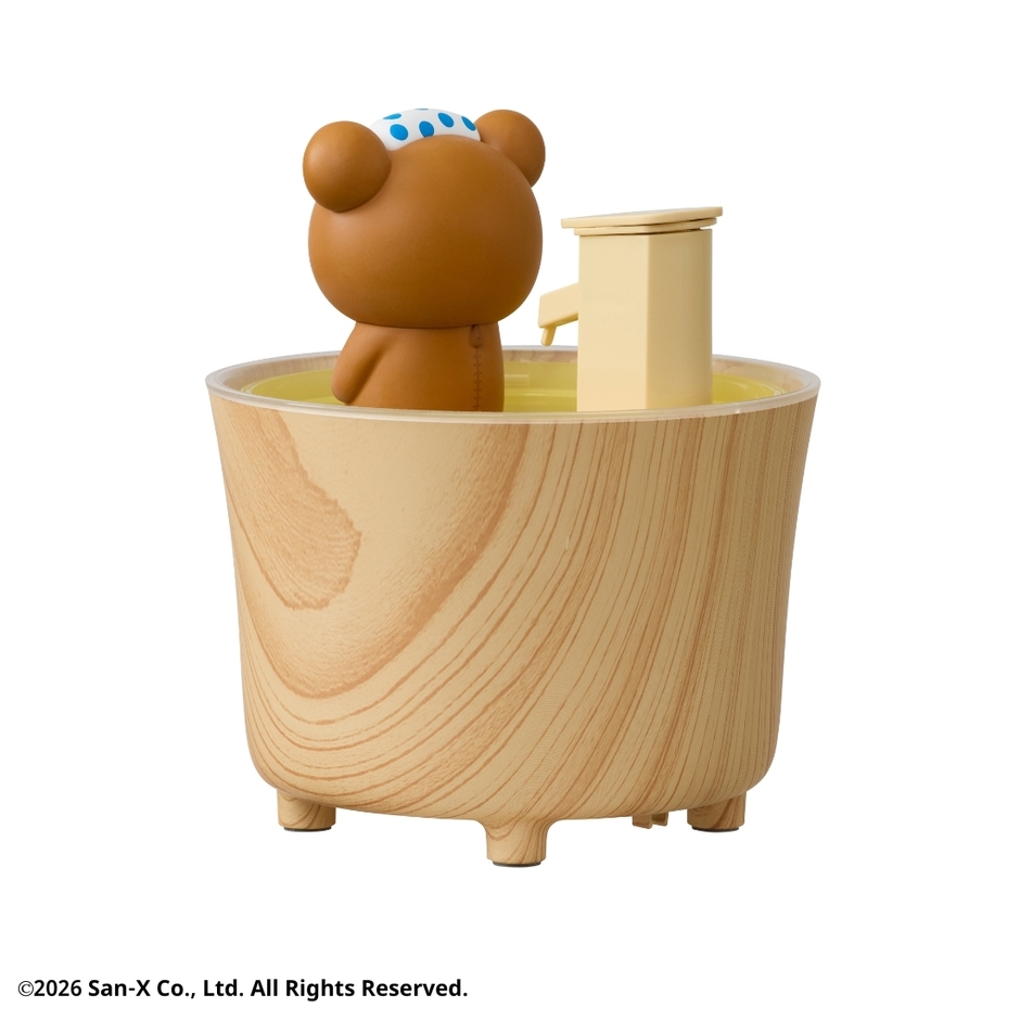 ルームライト加湿器 リラックマ温泉 背面