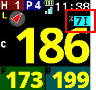 Shot Trackerを付けているクラブを持つと、端末が番手を自動で認識します