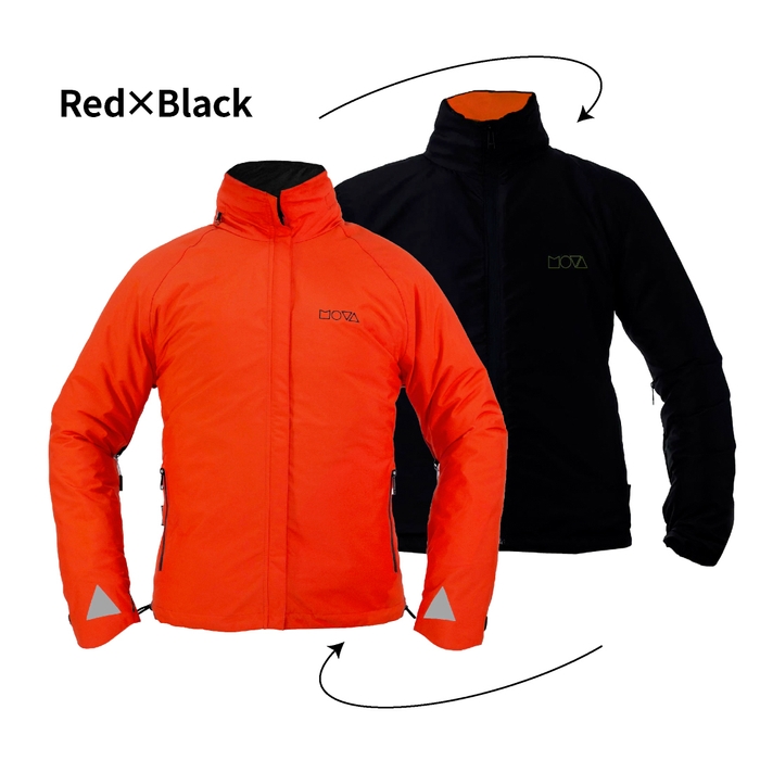 ジャケット赤-黒