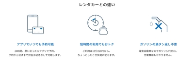 レンタカーとの違い