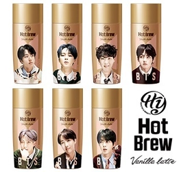「BTSスペシャルパッケージ Hyホットブリュー バニララテ」 非売品POPプレゼントキャンペーンスタート！