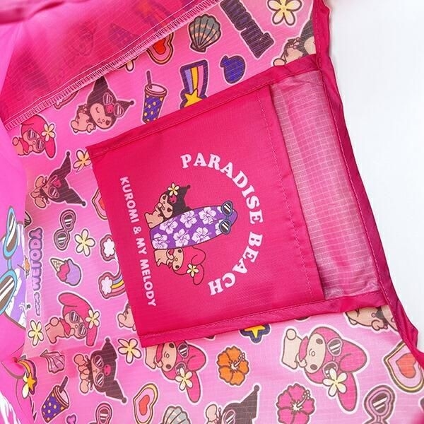 日焼け姿のマイメロディのバッグ