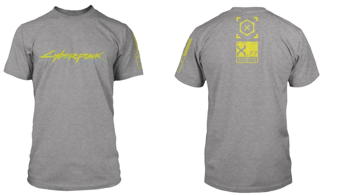 Cyberpunk 2077 ロゴTシャツGY