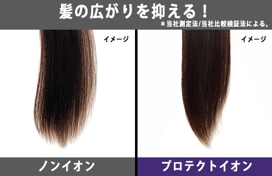 髪の広がりを抑える!※