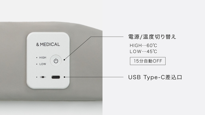 2種類の温度設定