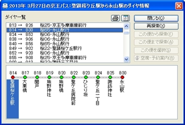 「駅すぱあと」京王電鉄バスグループ全線のダイヤ情報を収録