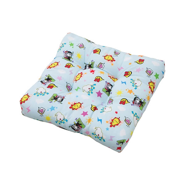 学童クッション 約30×30×5cm ブルー