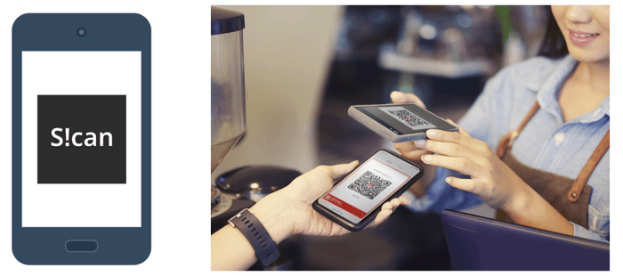 S!canアプリ&支払いイメージ