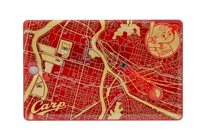 FLASH 広島カープ 基板アート ICカードケース LED