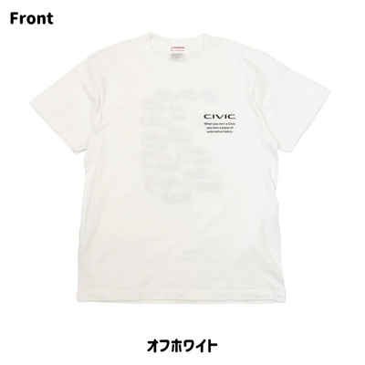 2401HD41-07 シビック Honda CIVIC HISTORY Tシャツ