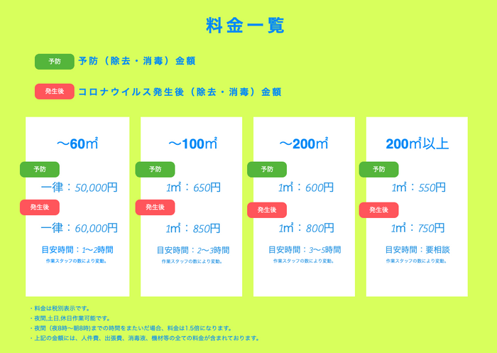 料金一覧