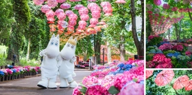 6月11日（木）は「傘の日」×「ニョロニョロの日」
さらにあじさいも最盛期を迎え、雨の季節が最高に映える！