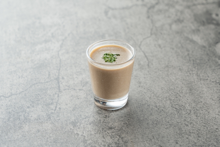 ブラウンマッシュルームの冷製濃厚ポタージュ