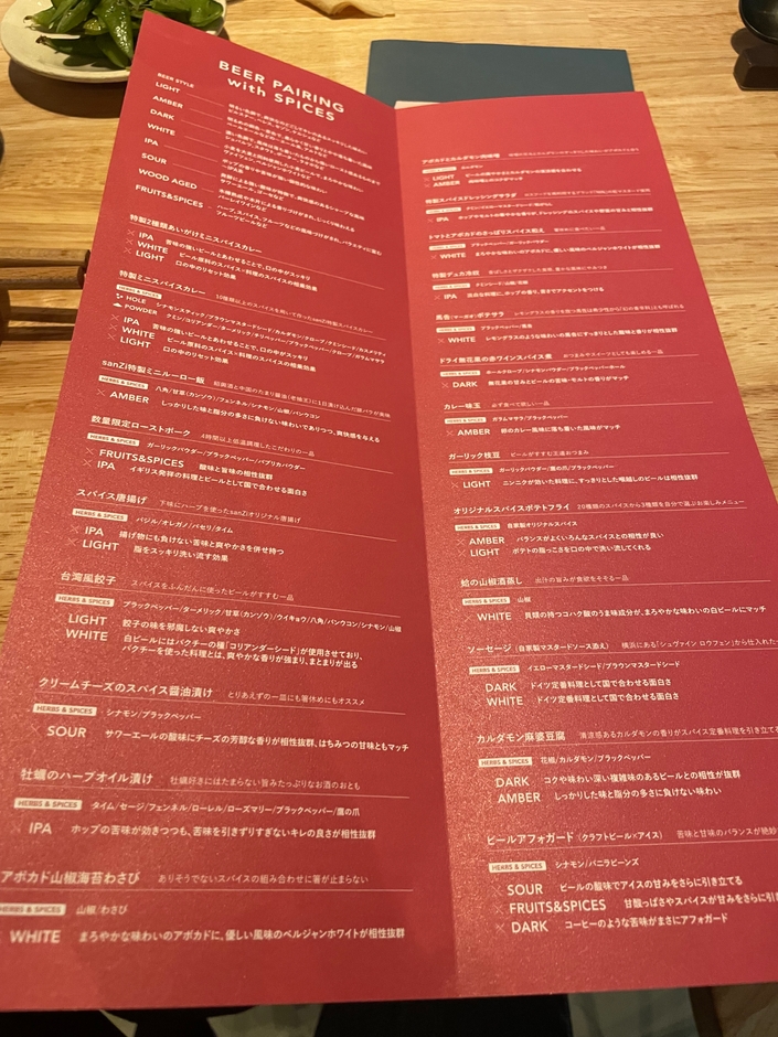 スパイス料理の種類もアイデアも豊富です