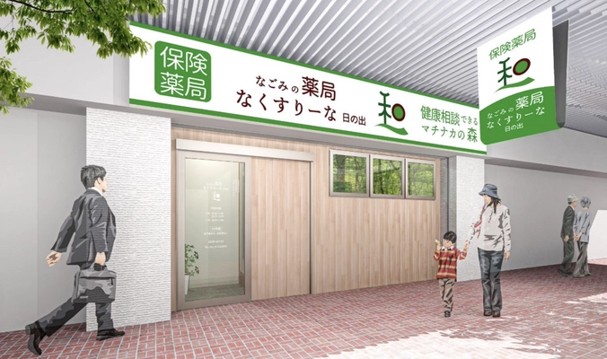 足立区初の処方せんなしで病院の薬を購入できる薬局 「なごみの薬局 なくすりーな日の出」が 北千住駅近くに4月4日オープン