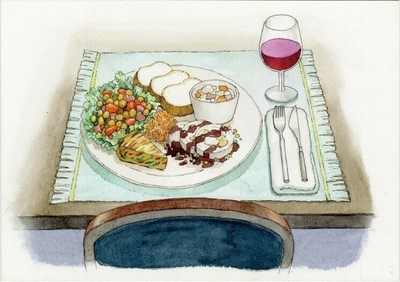 絵本の挿絵(ワンプレート料理)