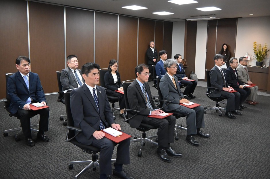 表彰式に出席した被表彰者のみなさん