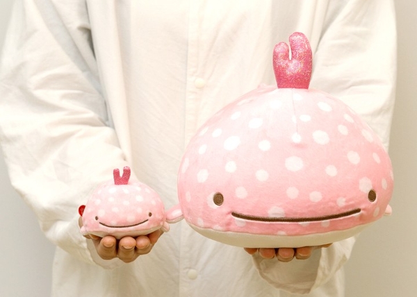 岩下の新生姜×じんべえさん スーパーもーちもちぬいぐるみ（左：てのり／右：M）