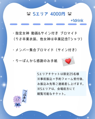 Sエリアチケット