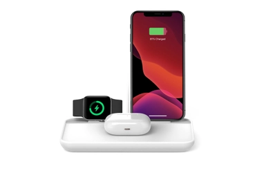 iPhone、Apple Watch、AirPodsの充電がこれ1台でOK　 Freedy『3-in-1 高速ワイヤレス充電スタンド』を10月1日に発売