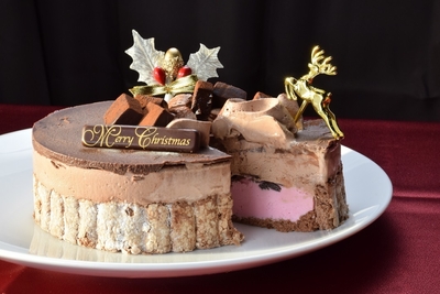 GAKUクリスマスアイスケーキ 断面
