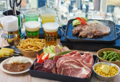 【黒毛和牛ステーキのBBQプラン（イメージ）】 ※画像は4名様分