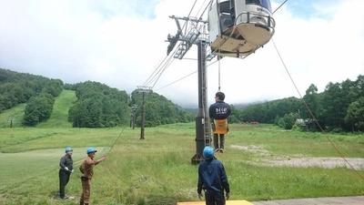 【福島県】グランデコリゾート 喜多方消防署とのロープウェイ合同救助訓練を実施