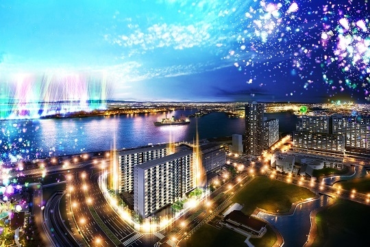 【大阪ベイレジデンス外観完成予想CG】