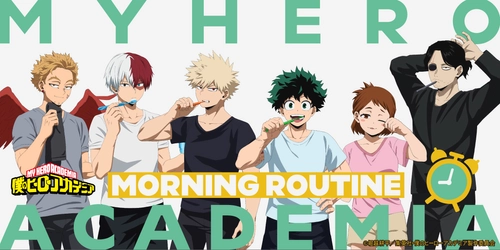 1日をヒーローたちとスッキリ爽やかにスタートしよう！ 新規描き下ろしビジュアルグッズ 『MORNING ROUTINE』が登場！ AnimeJapan 2026／YTEブースにて先行発売決定！ あわせて「僕のヒーローアカデミア MORNING ROUTINEフェア inヨドバシカメラ」が開催！ ヨドバシカメラ17店舗で同時に先行発売！