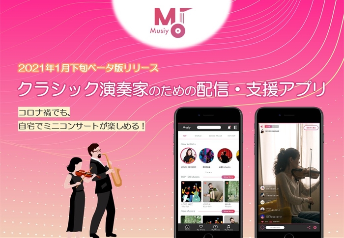 クラシック専門ライブ配信アプリ「Musiy」は、通常のコンサート同様に、音楽家による演奏のライブ配信にはチケットが生じます。自宅にいてもコンサート視聴。いつものコンサートを手元で愉しみます。