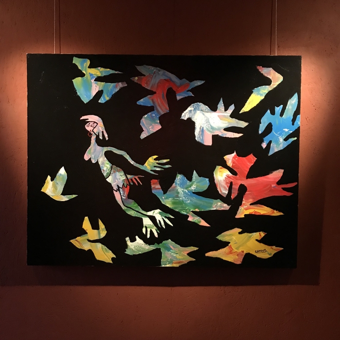 《Territory#4》水性ペンキ、キャンバス SHOGEN 2022