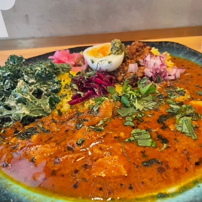 チキンカレー側