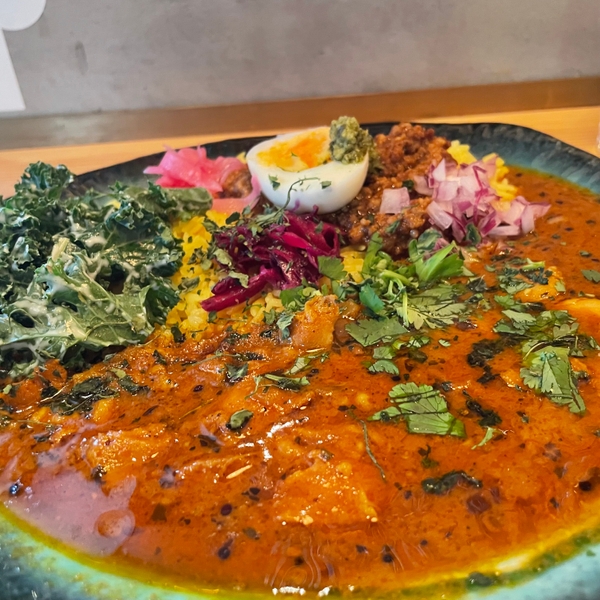 チキンカレー側