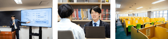 CPA会計学院の講義や自習室の様子