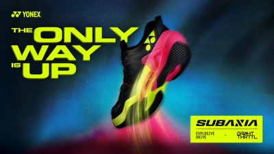 最新テクノロジー「GRPHT THRTTL」搭載　爆発的なパワーを生む新シリーズ第一弾　バドミントンシューズ「SUBAXIA GT」　2026年1月28日より世界同時発売