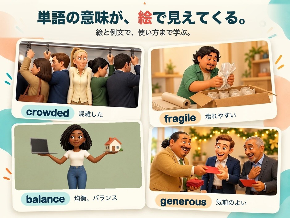 英単語のイラスト例