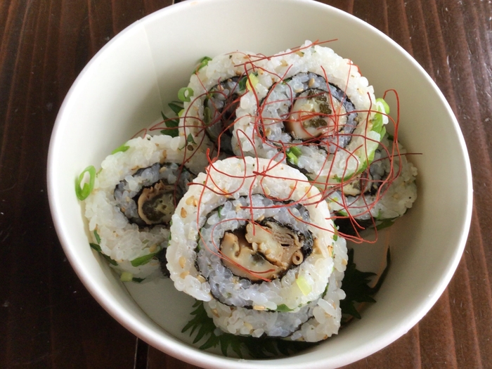 赤穂牡蠣のしぐれ煮ロール寿司